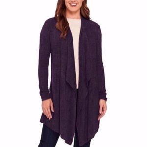 BAREFOOT DREAMS// purple bamboo chic lite cardigan